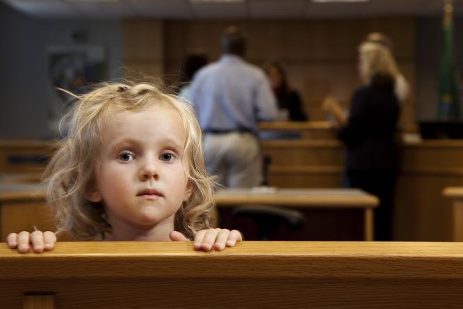 Child in court
